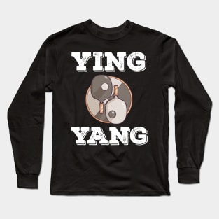 Ping Pong Table Tennis Tabletennis PingPong Yin Yang Ying Long Sleeve T-Shirt